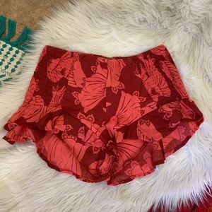 Free People Floral Shorts